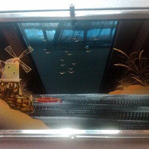 vintage collectible pearl tray with metal unique pearled design and plexiglass
