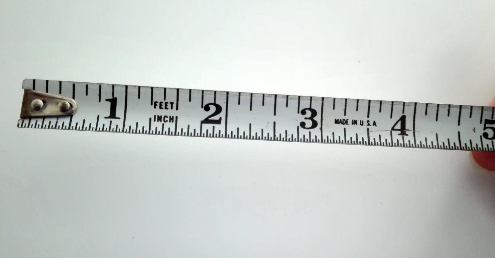 Vintage American Inside Tape Measure, Retractable 8 Feet Ruler, USA