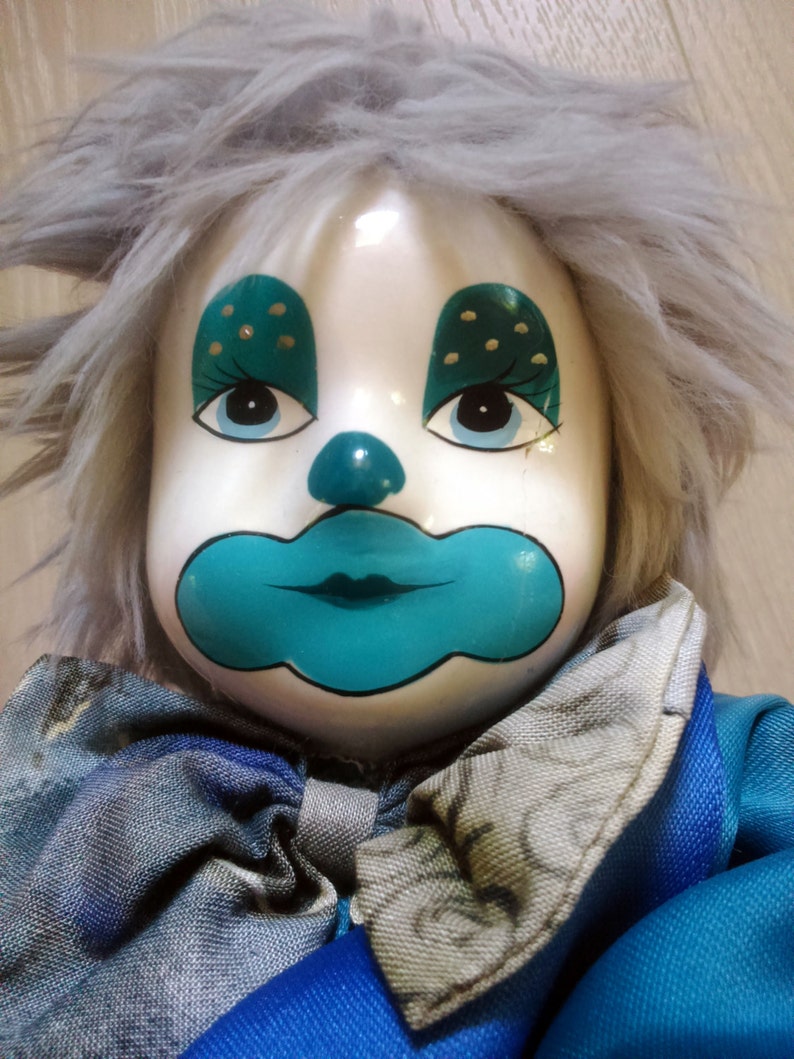 large porcelain clown dolls