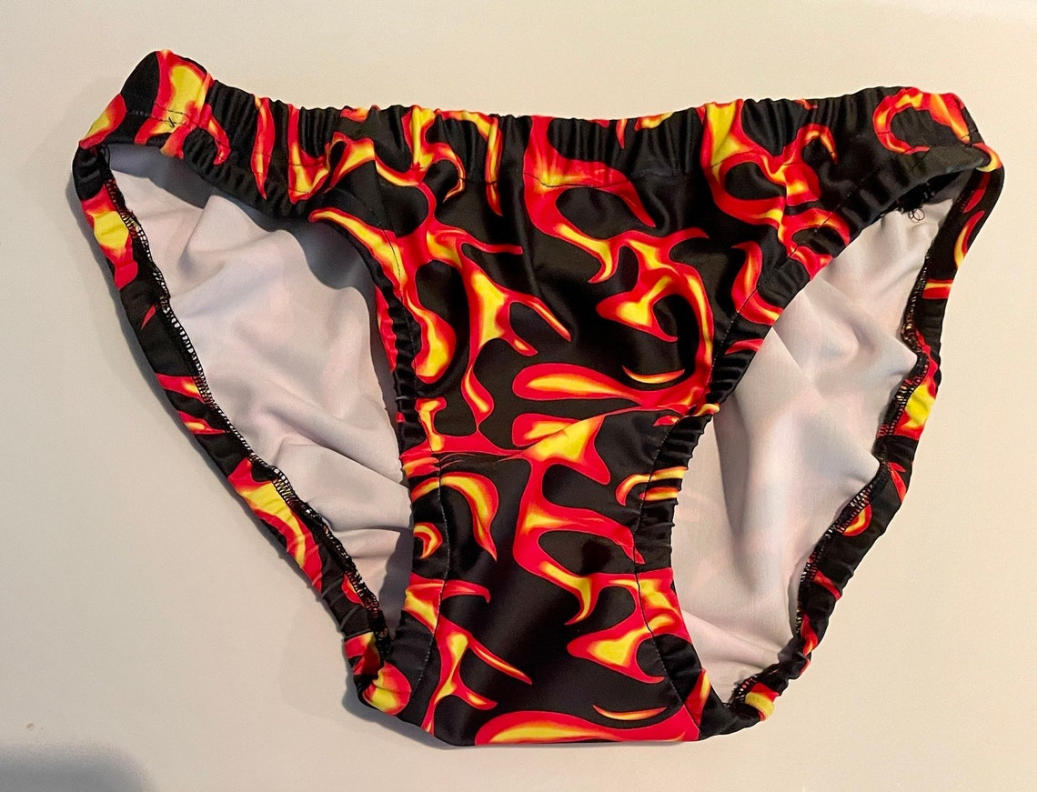 Fire Flame Design Spandex Mens Bikini Brief Underwear. Etsy