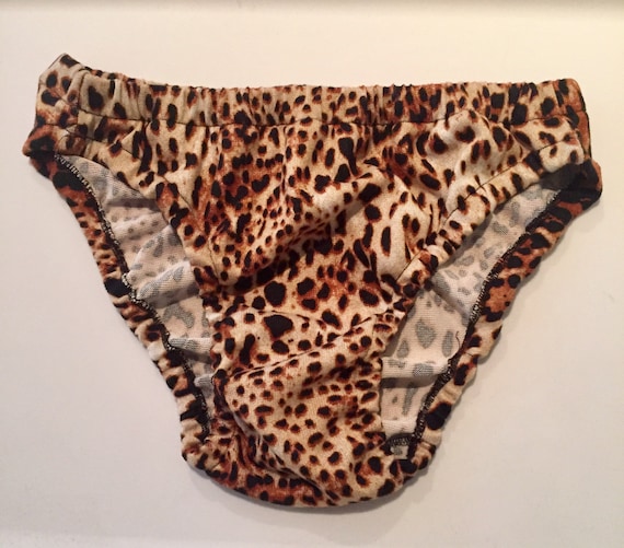 Brown Black Beige Leopard print design mens bikini brief | Etsy