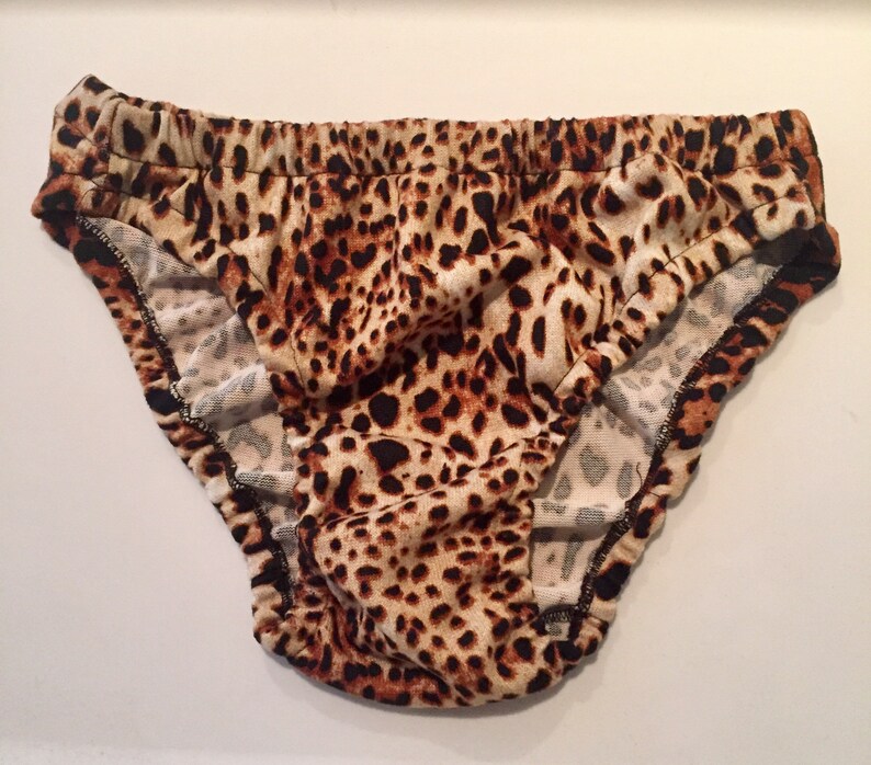 Brown Black Beige Leopard print design mens bikini brief Etsy