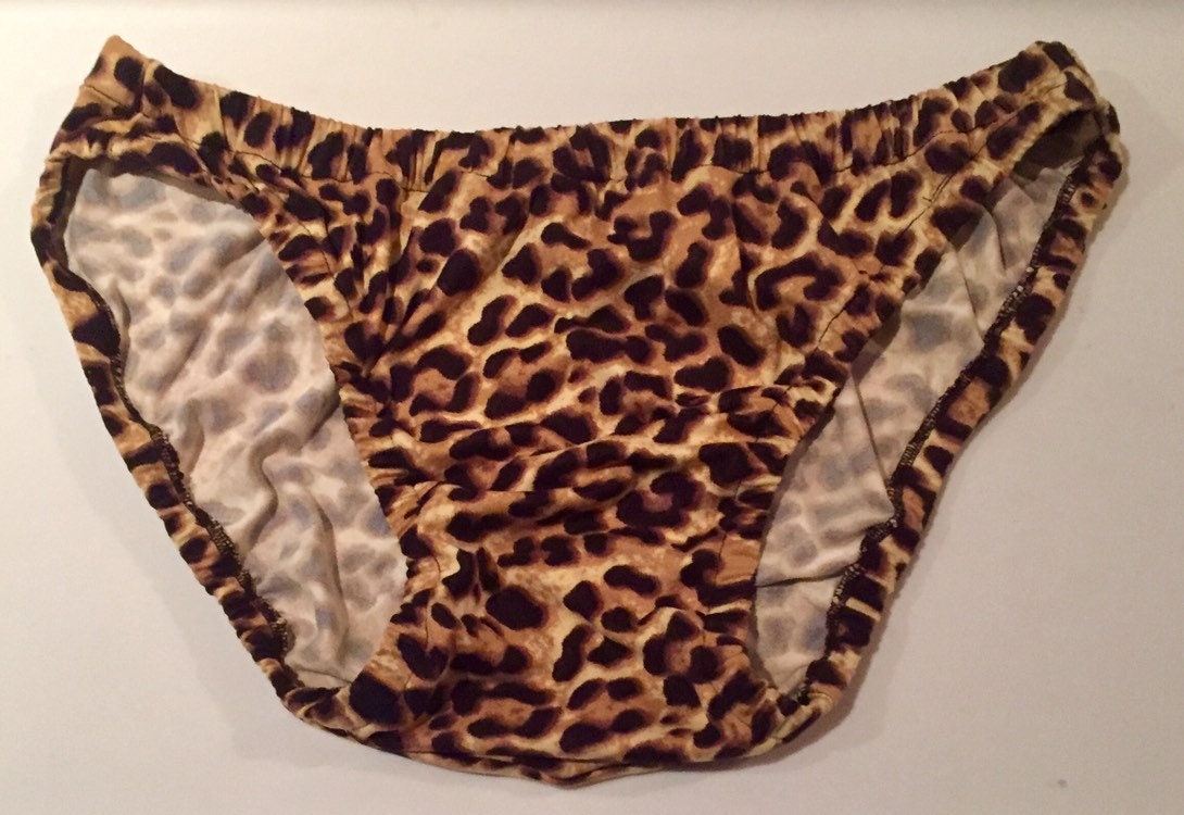 Swimwear Brown Leopard Print Mens Bikini Brief - Etsy