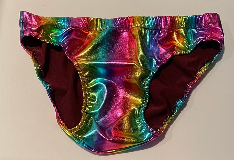 Swimwear Rainbow Stripe Spandex Mens Bikini Brief. Etsy