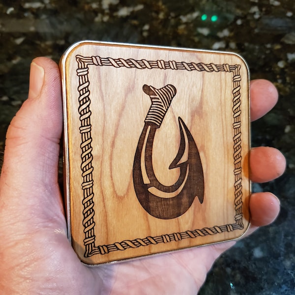 Hawaiian Fish Hook Art Etsy