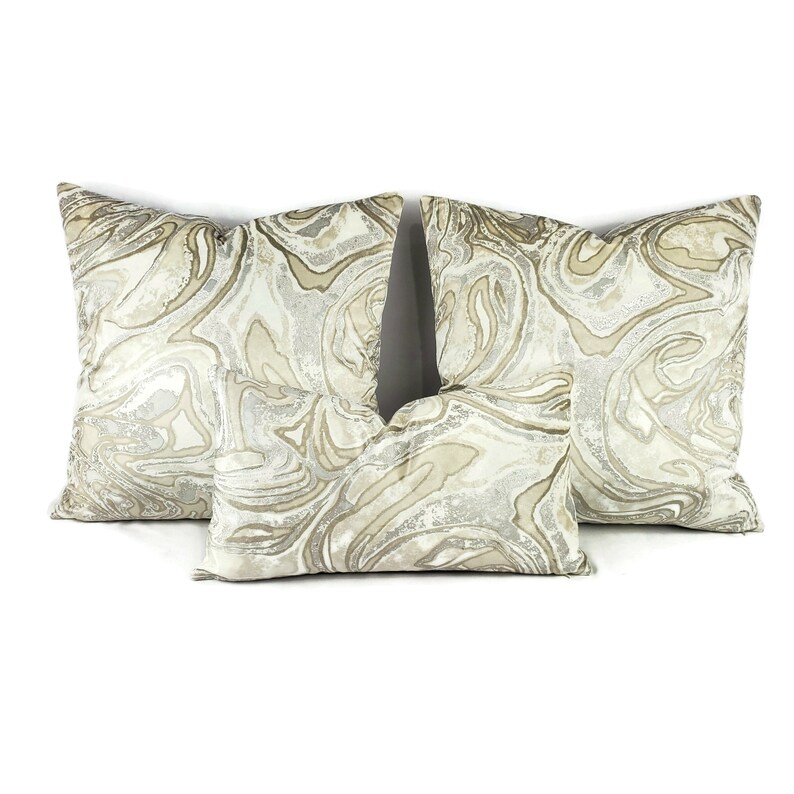 Holly Hunt Marbled Terrazzo Lumbar Pillow Cover - Thumbnail 2
