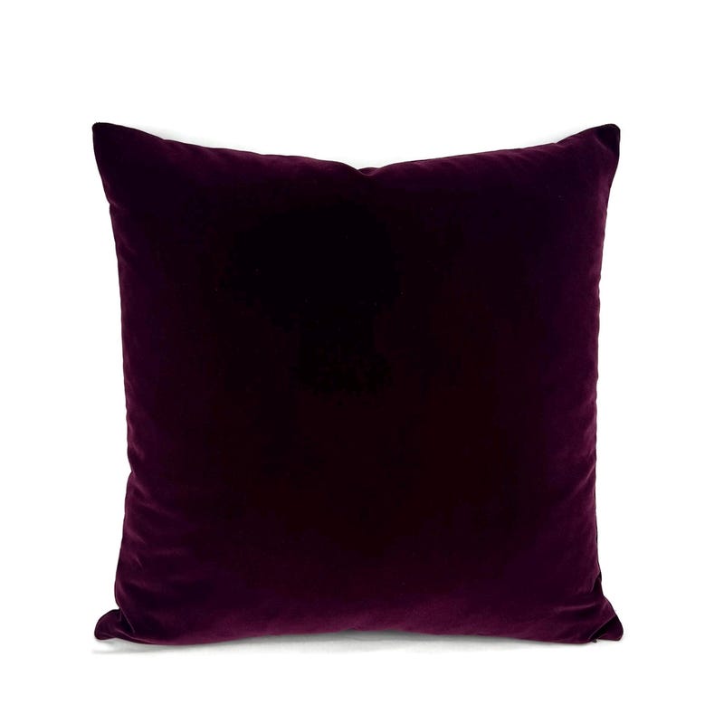 Berry Velvet Throw Pillow - Etsy