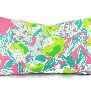 Lee Jofa Lilly Pulitzer BAZAAR Shorley Blue Elephant Custom PillowCover White Velvet or linen Back All Sizes