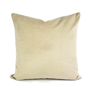 Textured Gray Velvet Pillow Cover - 20&quot; x 20&quot; Accent Cushion