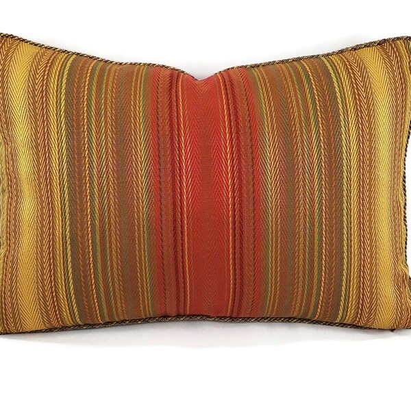 Red and Gold Pillow Etsy