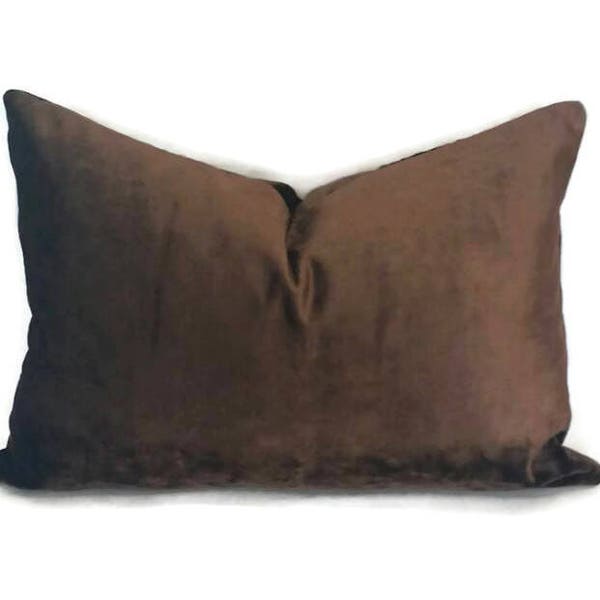Brown Lumbar Pillow Etsy