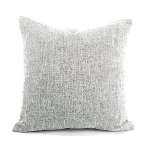 Stroheim Amatola in the color Salt Pillow Cover - 20&quot; x 20&quot; White and Black Woven Cushion Case