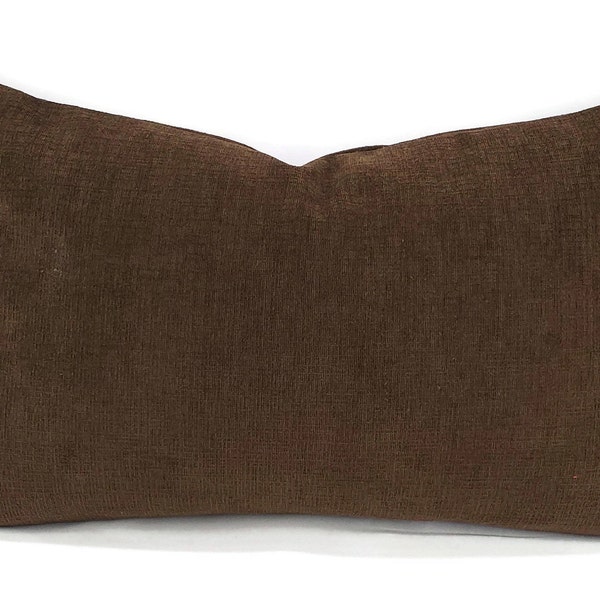 Brown Lumbar Pillow Etsy