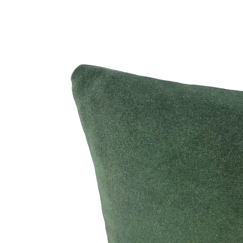 Solid Forest Green Velvet Pillow Cover 20 X 20 Etsy