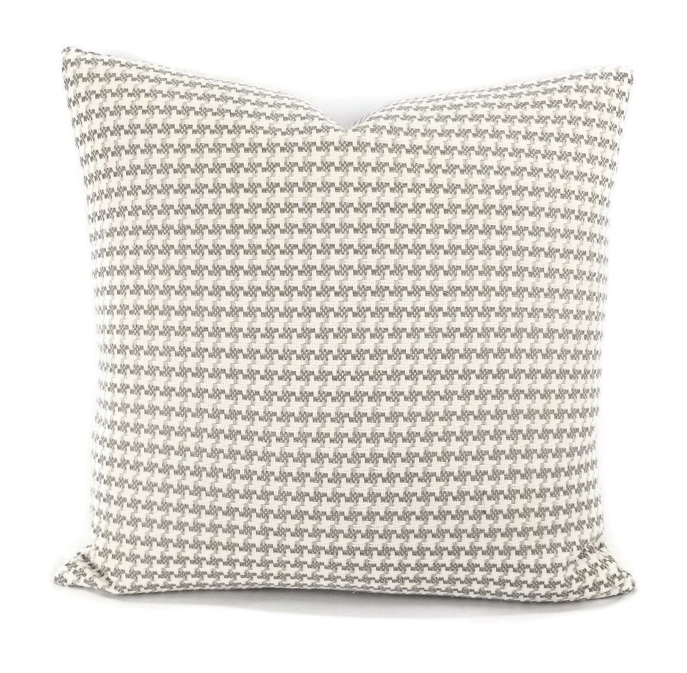 Kravet Huron in fodera del cuscino di lino - 20 "x 20" multi grigio tessuto cotone accento accento fodera