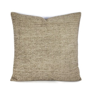 Pewter and Silver Textured Chenille Pillow Cover - 20&quot; x 20&quot; Gray Cushion Case