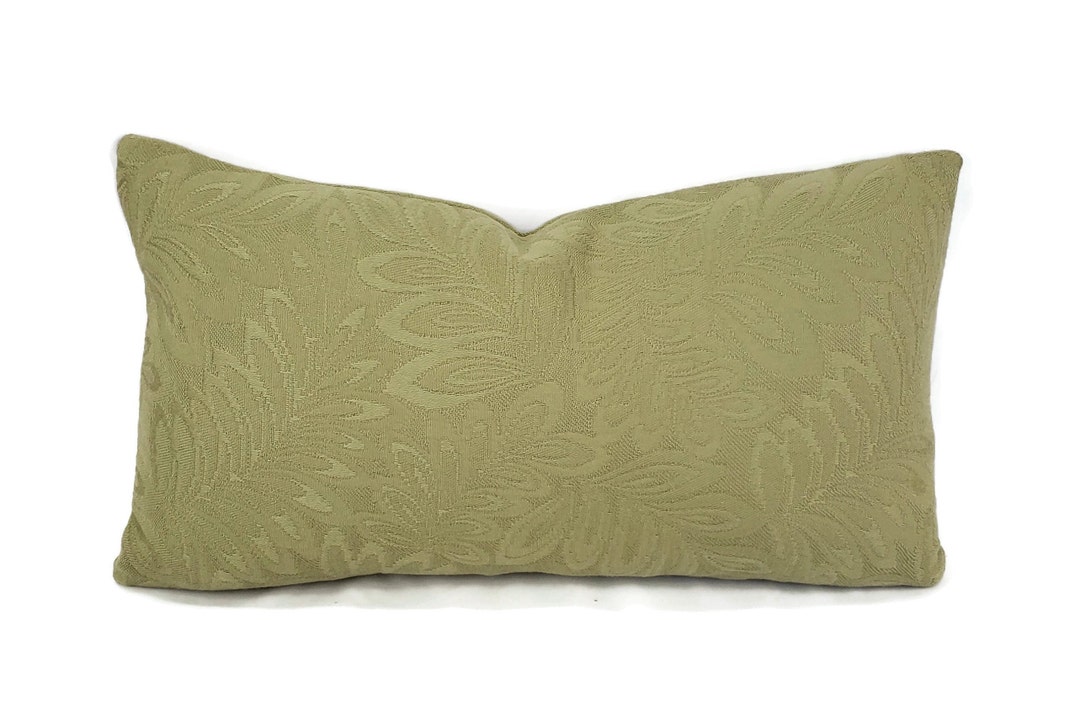 11 x 20 JF Fabrics Miami en Sage Lumbar Pillow Etsy España