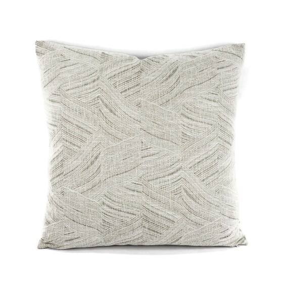 Ellen Degeneres Fabric Muro in Frost Pillow Cover 20 X 20 Gray and White Swirl Wave Woven Cushion Case Etsy