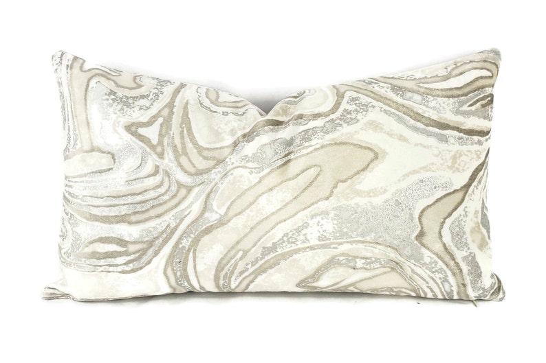 Holly Hunt Marbled Terrazzo Lumbar Pillow Cover