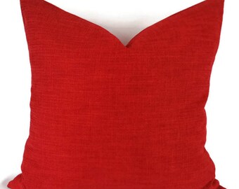 cherry red throw pillows