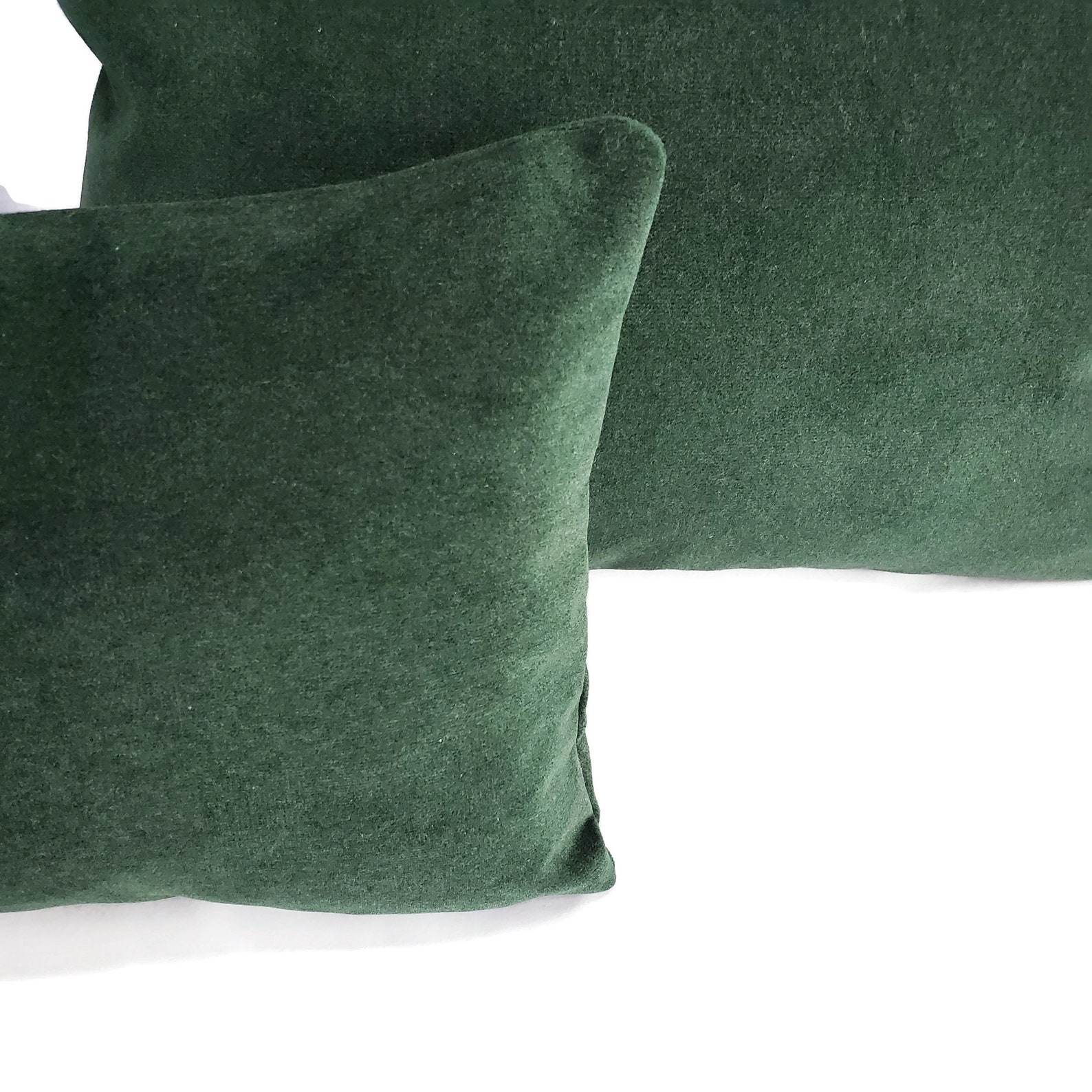Solid Forest Green Velvet Pillow Cover 20 X 20 Etsy
