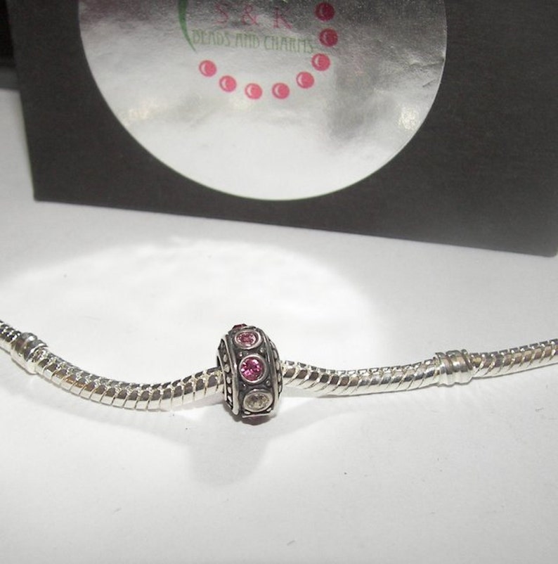 charms charms for European charm bracelets spacer charm 925 sterling silver multi gem charm charms for snake chain bracelet