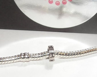 925 sterling silver charm spacer , charms for European charm bracelets, large hole bead charms for snake chain bracelet