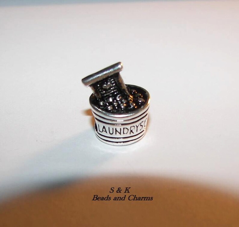 charms for European charm bracelets charms for snake chain bracelet 925 sterling silver laundry wash charm