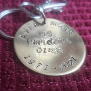 AYER MA My hometown key fob