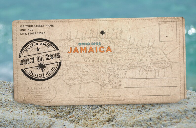 Jamaica Ticket To Paradise Destination Wedding Save the | Etsy