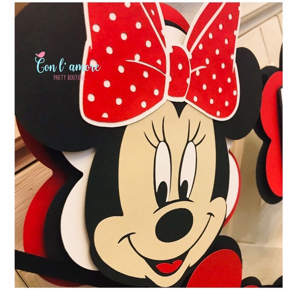 Minnie mouse birthday banner, decorations, name banner, minnie I am 1 banner, minnie mouse birthday banner, minnie mouse clubhouse Il_570xn