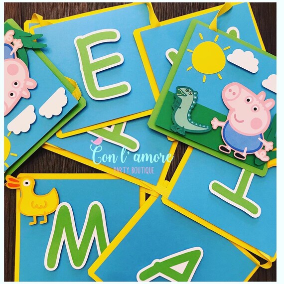 George pig name banner Il_570xn