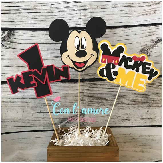 Mickey mouse clubhouse centerpiece, mickey centerpiece, mickey mouse centerpiece, mickey mouse birthday party decorations Il_570xn