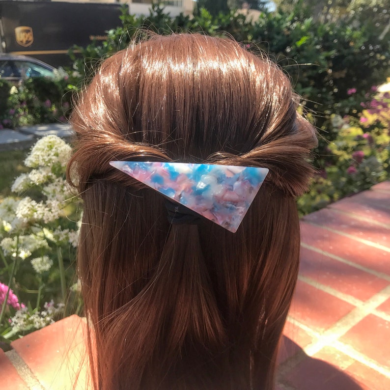 Women Hair Barrette Hair Barrette Triangle Hair Clip Etsy