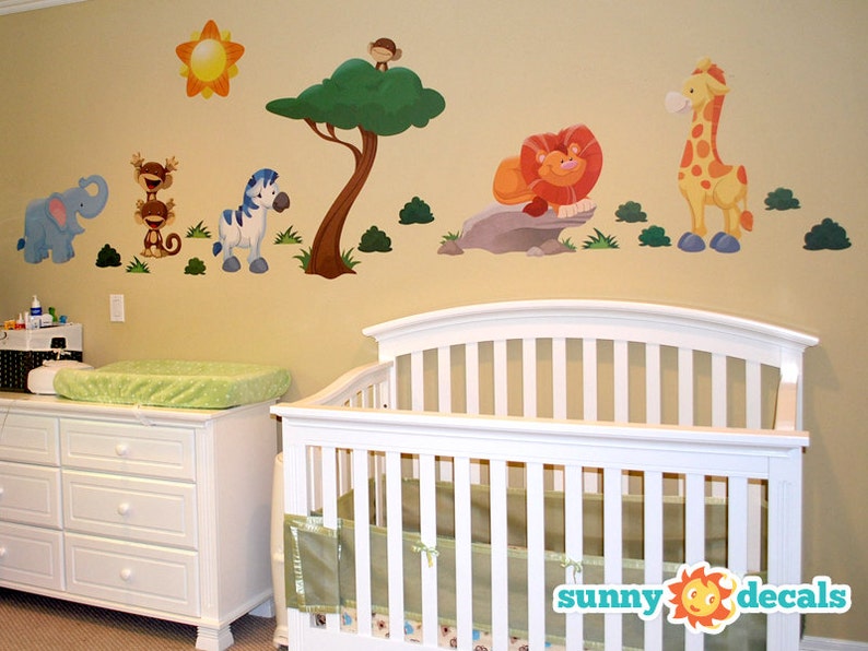 Jungle Jumbo Wall Stickers & Wall Decals for Nursery and Kids Etsy