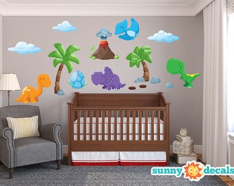 Jumbo Dinosaur Fabric Wall Decals: Nursery & Kids Room Decor