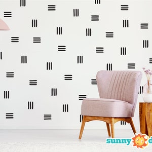 Irregular Lines Fabric Wall Decals