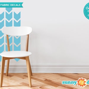 Chevron Arrows Fabric Wall Decals  - Set of 26 Chevron Pattern Decals - Custom Options Available - Reusable, Repositionable