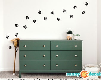 Paw Print Fabric Wall Decals