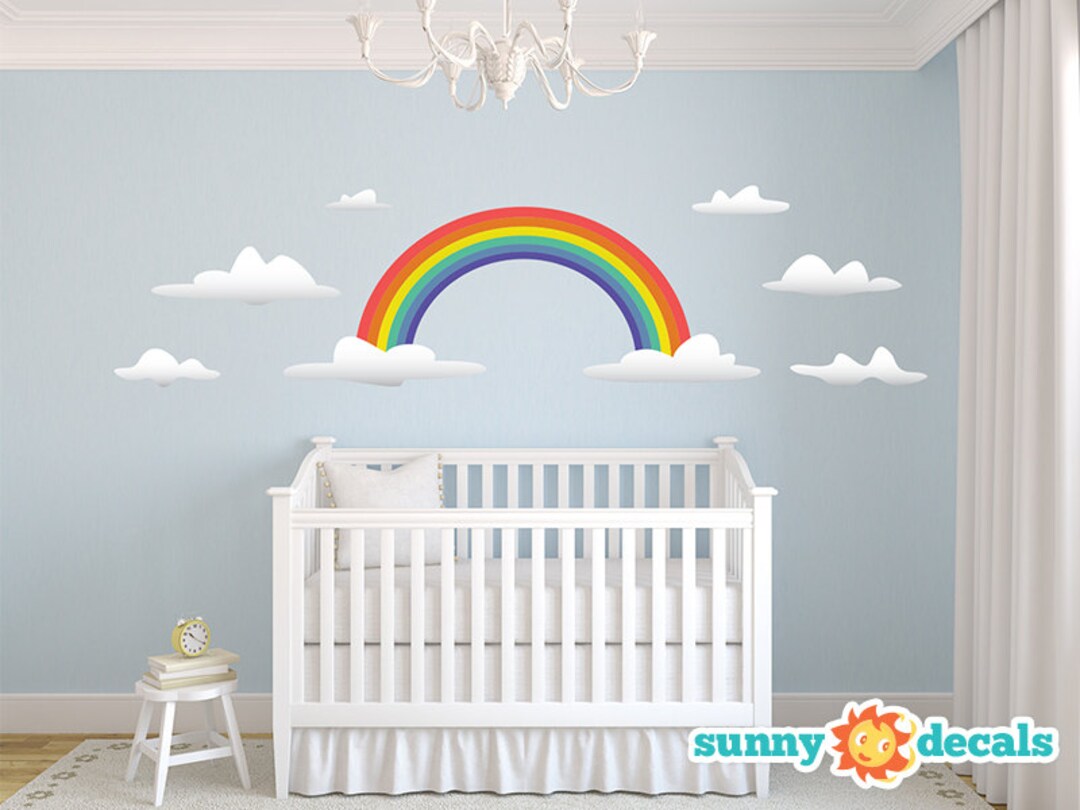 Jumbo Rainbow Fabric Wall Decals: Nursery & Kids Room Decor - Etsy