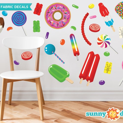 Jumbo Candy Fabric Wall Stickers & Wall Decals for Nursery and Etsy