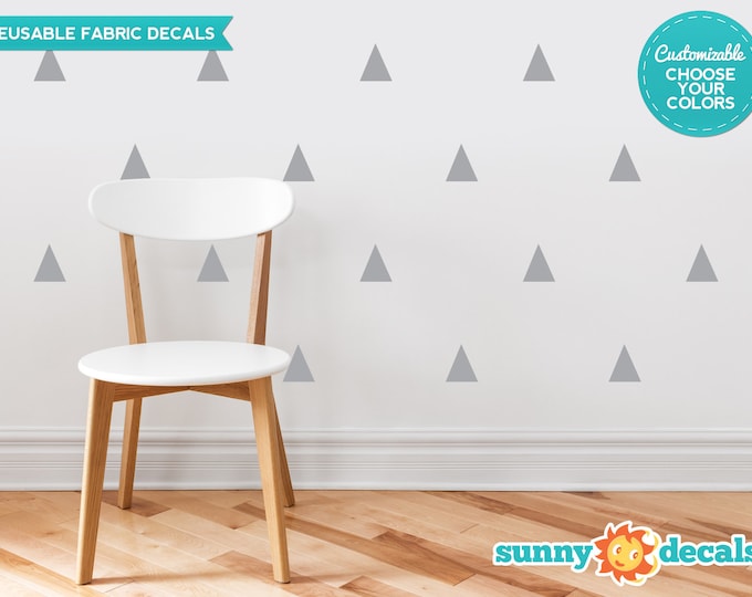 Triangles Wall Decal, Triangles Wall Sticker, Pattern Geometric Shapes ...