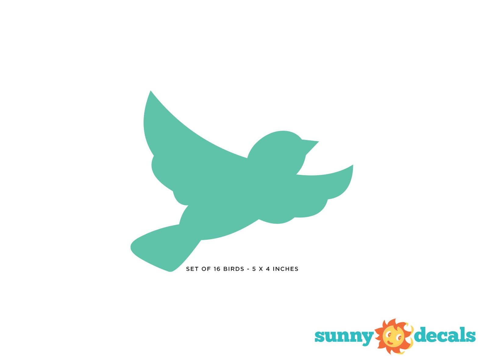 Birds Fabric Wall Decals Set of 16 Birds Custom Options - Etsy