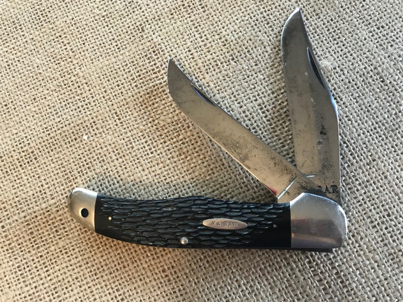 Vintage KABAR Folding Hunter Pocket Knife Etsy