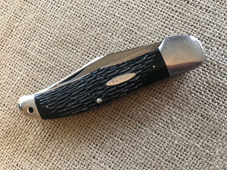 Vintage KABAR Folding Hunter Pocket Knife Etsy