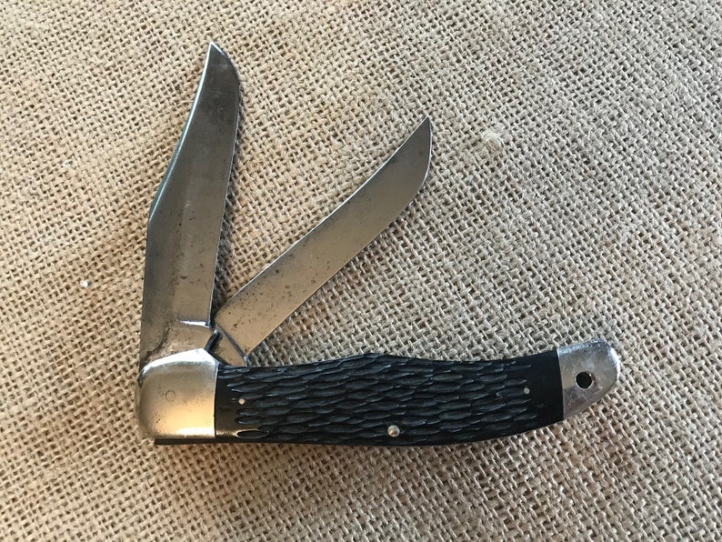 Vintage KABAR Folding Hunter Pocket Knife Etsy