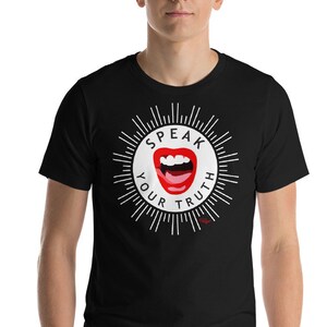 Gals & Guys spreek je waarheid unisex T-shirt met korte mouwen