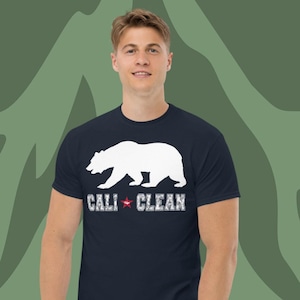 Men&#39;s Cali Clean Recovery Short-Sleeve T-Shirt - NA - Sober - 12 Step - Narcotics Anonymous