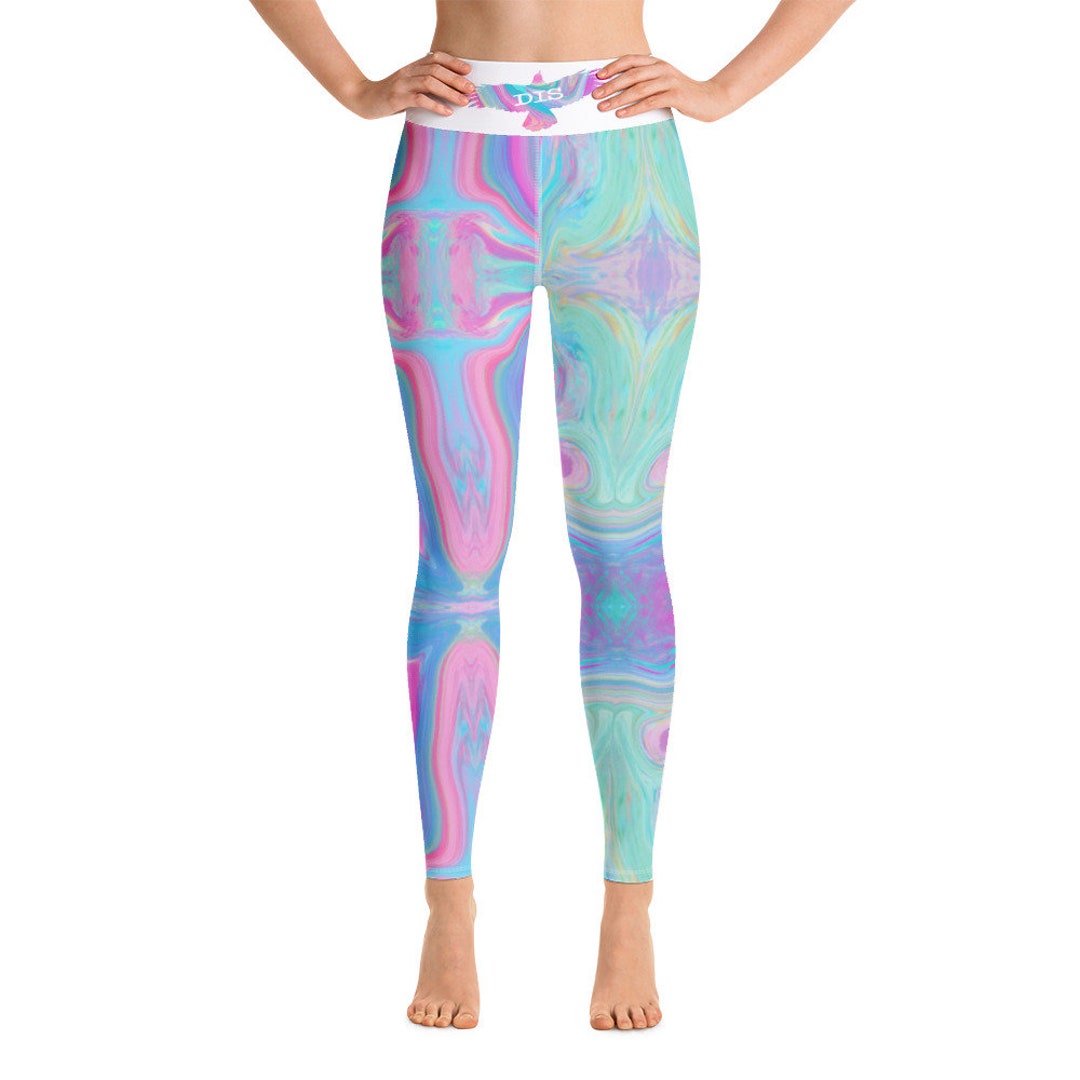 Unicorn Texture DIS Yoga Leggings Fun Psychedelic Pink, Purple ...