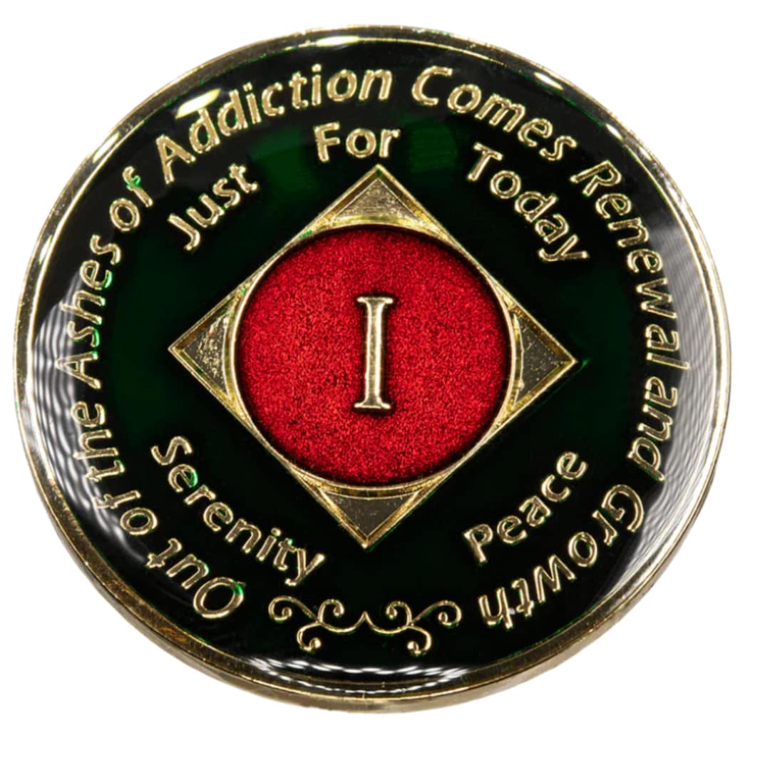 NA & Red Black Medallion (yrs 1-45) Recovery Narcotics Anonymous ...